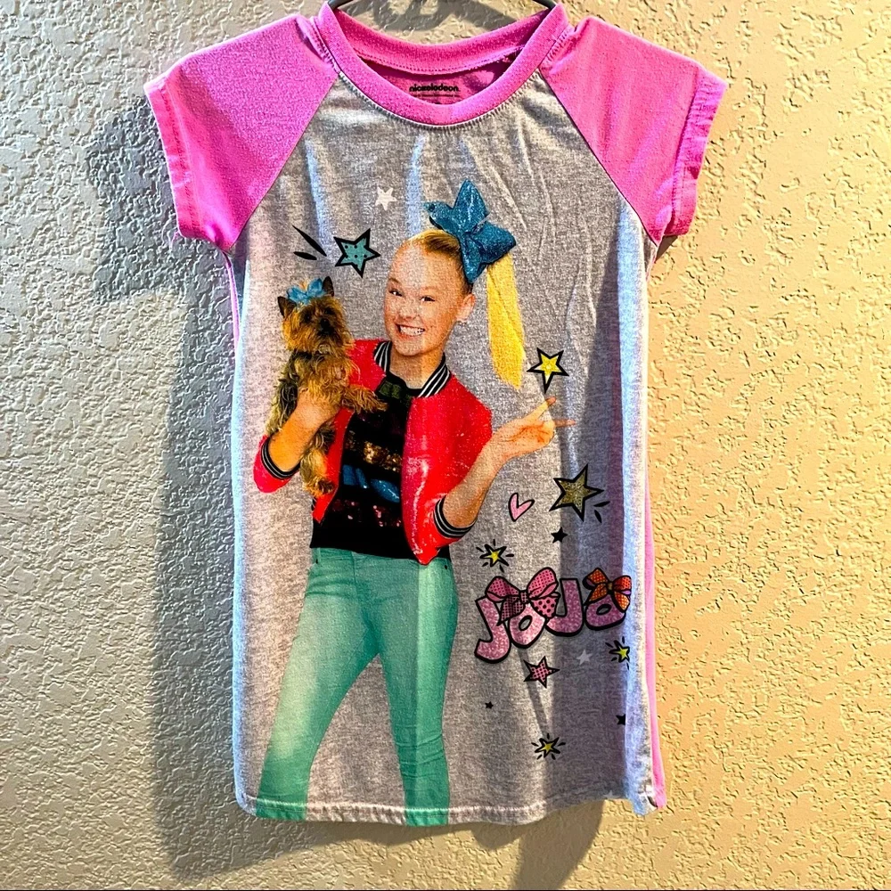 Nickelodeon Jojo Siwa Pajama Pj Dress Nightgown Size 10